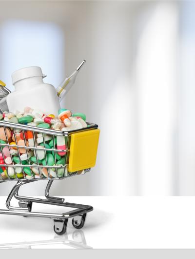 medicine shopping cart
