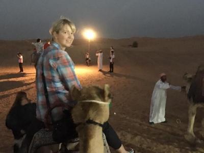 Julie P:   Dubai, Check.  Camel Ride, Check.