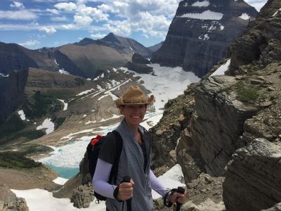 Mary H. Glacier Hopping @ Glacier National. Hiking her way through all of the National Parks!